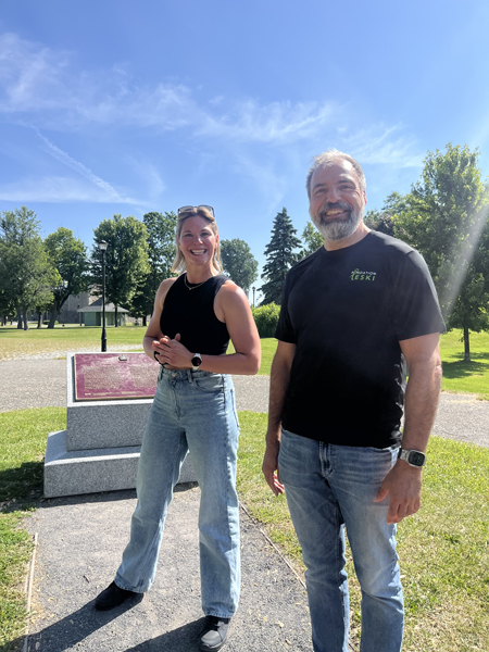 Tournage du deuxième épisode de l'émission Horizon Performance avec Jean-François Mercier et Marie-Ève Dicaire.