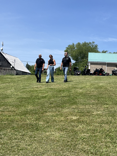 Tournage du deuxième épisode de l'émission Horizon Performance avec Jean Paré, Jean-François Mercier et Marie-Ève Dicaire.