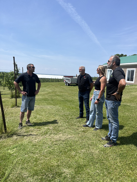 Tournage du deuxième épisode de l'émission Horizon Performance avec Jean Paré, Jean-François Mercier et Marie-Ève Dicaire.