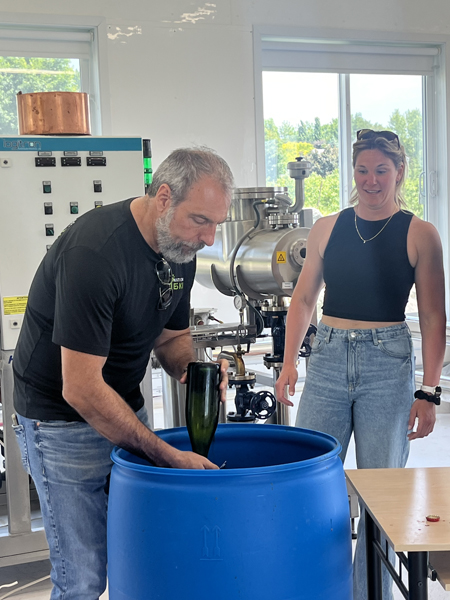 Tournage du deuxième épisode de l'émission Horizon Performance avec Jean-François Mercier et Marie-Ève Dicaire.