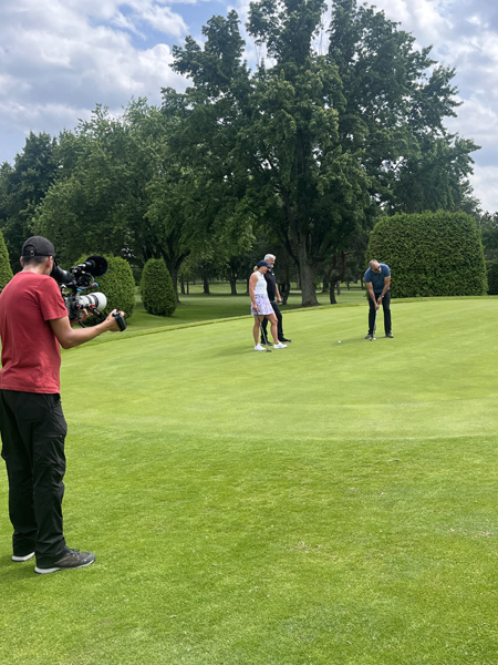 Tournage du deuxième épisode de l'émission Horizon Performance avec Jean Paré, Jean-François Mercier et Marie-Ève Dicaire.