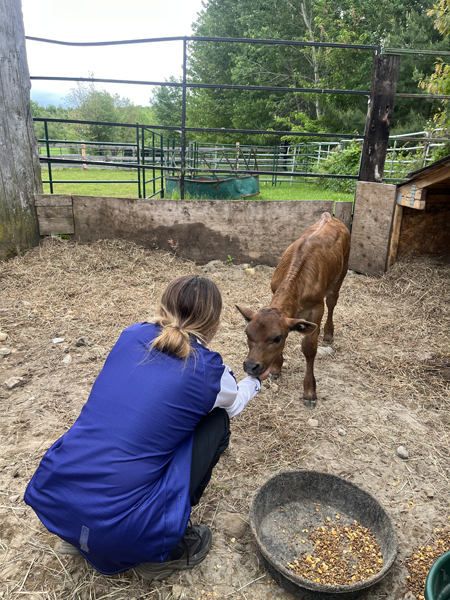 Kim Clavel pendant le tournage du quatrième épisode de l'émission Horizon Performance.