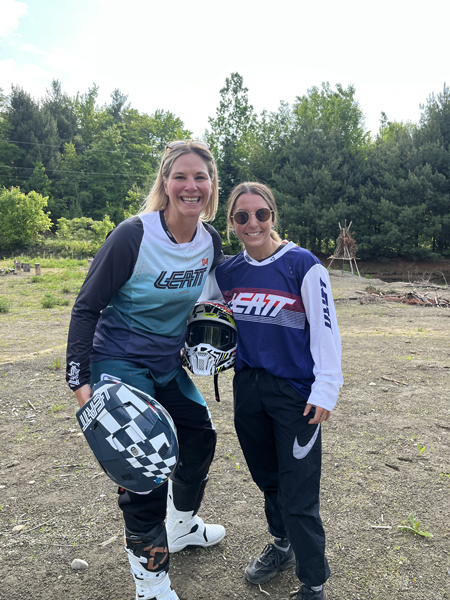 ​Tournage du quatrième épisode de l'émission Horizon Performance avec l'animatrice Marie-Ève Dicaire et Kim Clavel.