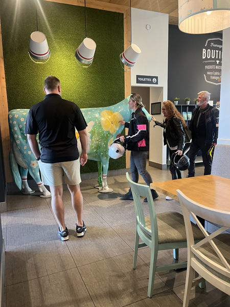 Fromagerie Victoria. Marc-André Gosselin, Marie-Eve Dicaire, Silvi Tourigny et Jean Paré.